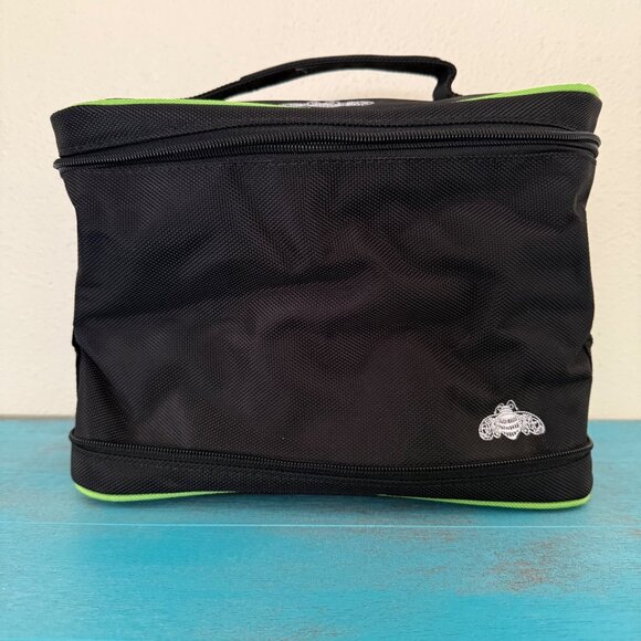 Patron Tequila Insulated Travel Case/Cooler Bag Black & Green EUC - Picture 2 of 7